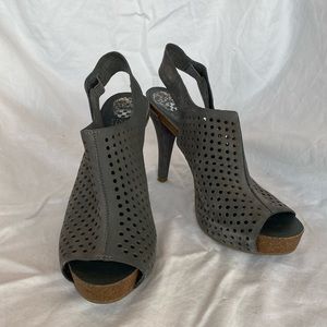 Vince Camuto perforated leather heel